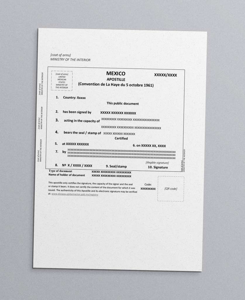 ejemplo traduccion certificada apostilla